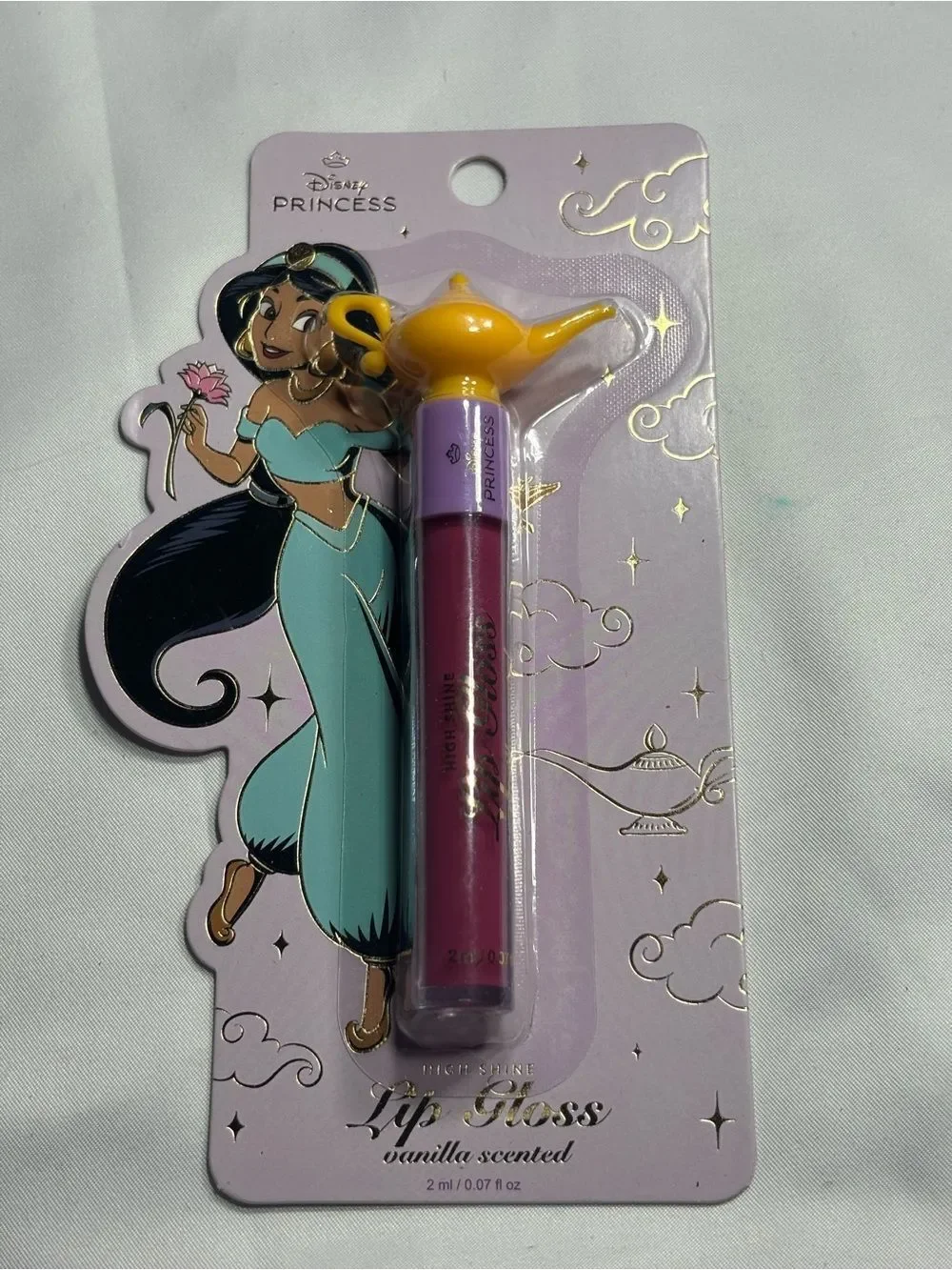 3 New Disney Princess Lip Gloss Set - Light Pink & Metallic Pink Packaging